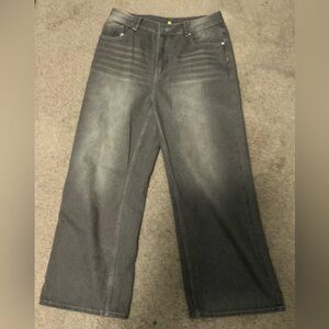 Gray Flare & Wide Leg Jeans